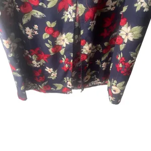 Ease Sport Vintage Size‎ 8 Blue Floral Linen Blend Dress & Cardigan Cottage thumbnail 7