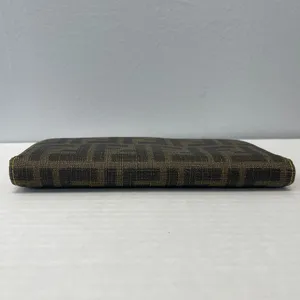Fendi Tobacco/Yellow Zucca Coated Canvas & Leather Long Wallet - Preowned thumbnail 9