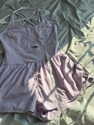 Free People Movement Righteous Runsie Athletic Romper Lilac XL Workout Tennis thumbnail 13