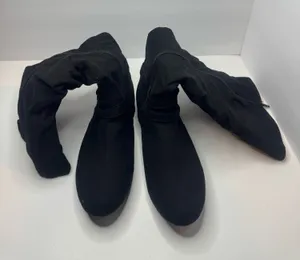 Joe Boxer Black Vegan Suede Boots Womens Size 10M thumbnail 1