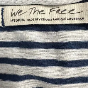 We the Free Oversized Blue White Striped Shirt Size Medium‎ thumbnail 6