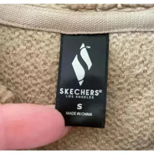 Skechers Boxy Sherpa Fleece Pullover Sweater Sweatshirt Long Sleeves SZ S # 1762 thumbnail 6