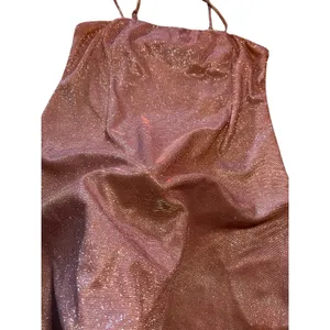 Lulus Pink Metallic Glitzer Slit Fairy Barbiecore Mini Dress | Size S thumbnail 5