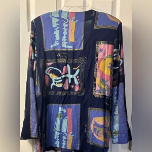 Kensington Square VTG Made In USA Blazer Single Button Large 90's thumbnail 2
