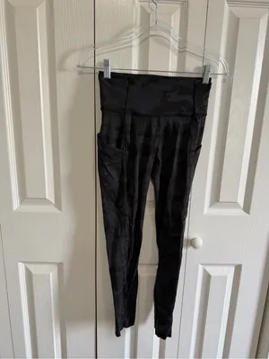 Lululemon Fast & Free Tight 25" Incognito Camo Multi Grey Size 4 thumbnail 4