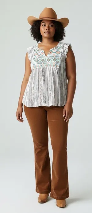 Bad Little Country Girl Tina Women's Western Top thumbnail 1