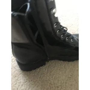 Wild Diva Women's High Top Gloss Boots Shoes Size 9 Black thumbnail 10