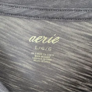 Aerie Navy Soft Puff Sleeve Short Sleeve Tee Size Large thumbnail 6