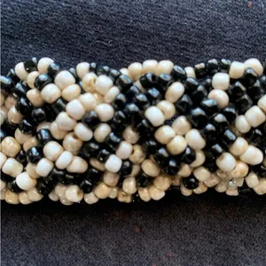 Beaded Belt Black/White-Made in Indonesia‎ thumbnail 4