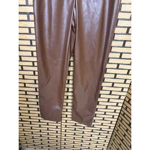 Princess Polly Brown Faux Leather Pants‎ Size 6 thumbnail 4