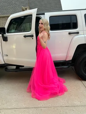Pink Sherri Hill Dress Prom thumbnail 2