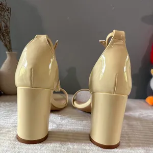& Other Stories Warm Lemon Block Heel Sandals thumbnail 5