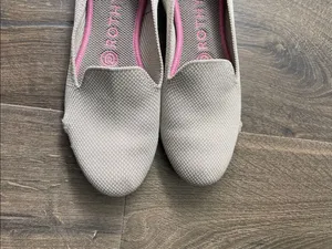 Rothy's Light Beige Ecru Slip-On Flat Loafers, Size 7, Flawed thumbnail 6