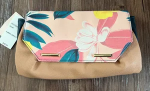 Danielle Nicole sz One size‎ floral print Clutch Multi-color NWT thumbnail 1