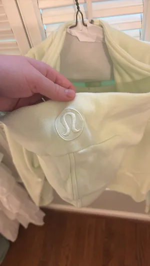 Lime Lululemon scuba with silver thumbnail 3