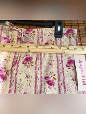 Vintage Angie Girl Floral Cotton Ruffle Mini Skirt Size Medium NWT thumbnail 7