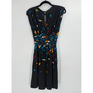 Plenty by Tracy Reese Nikkita Dress Women Small Black Harvest Floral Ruched NWT thumbnail 10