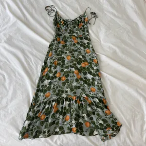 Reformation Green and Yellow Midi Dress thumbnail 3