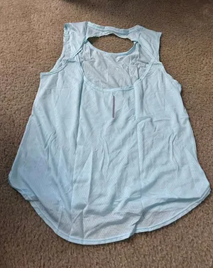 top light blue tank gym work out size xl thumbnail 1