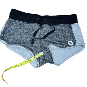 Hurley Shorts Womens XS Gray Heather Dolphin Hem Drawstring Pocket thumbnail 7