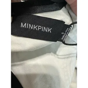 MINKPINK Highest Tower Embellished Mini‎ Dress Sequins Black Neon Lime Size S thumbnail 9
