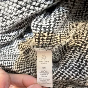 OFFLINE by Aerie Women's Heathered Knit Cowl Neck Drawstring Pullover Sweater M thumbnail 4