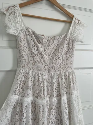Lulus White Lace Off Shoulder Midi Dress thumbnail 7