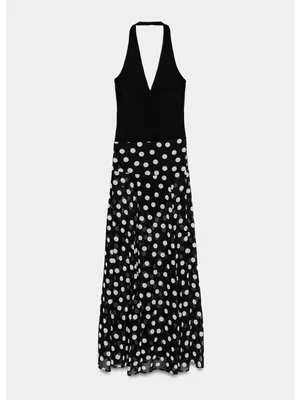 ZARA Polka Dot Combination Dress thumbnail 9