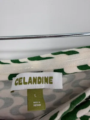 Celandine for Anthropologie The Gabbie Strapless‎ Ruched Green Maxi Dress L thumbnail 10