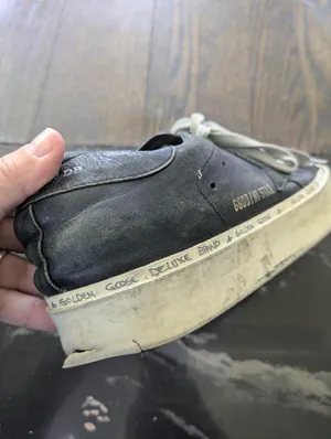 Golden Goose Deluxe Brand Hi Star Black Leather Low Top Sneakers Size 36 thumbnail 12