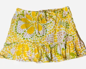 J.CREW Women’s Mini Floral Skirt with Ruffled Bottom Size XS thumbnail 1