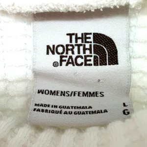 The North Face Mock Neck Chabot Waffle Knit Pullover Women's Small White Granola thumbnail 9