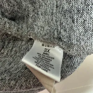 Cocomo Women’s 3X Gray Plaid Blouse Top Plus Size thumbnail 3