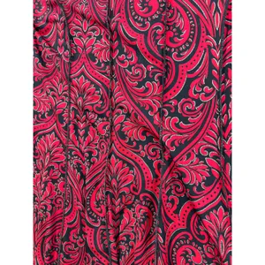 Whimsigoth Skater Dress S Fit Flare Black Red Paisley Emo Feminine Flowy thumbnail 3
