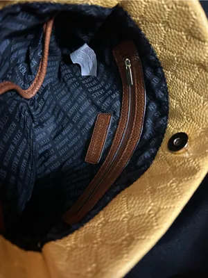 Steve Madden Crossbody Bag in Mustard Yellow & Brown thumbnail 10