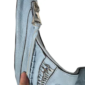 Aimee Kestenberg Tamitha Light Blue Pebbled Leather Hobo Shoulder Bag Festival thumbnail 6