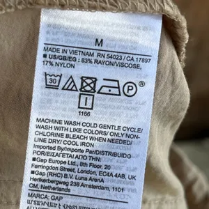 Gap Women's Mid-Rise Cargo Pants Khaki Tan Size M thumbnail 6
