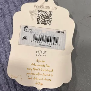 NEW Altar’d State Purple V-Neck Plein Air Sweater thumbnail 7