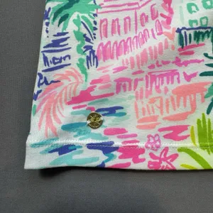 Lilly Pulitzer Top Women's XL Halee Tee Shirt Private Island SS Scoop Neck thumbnail 5