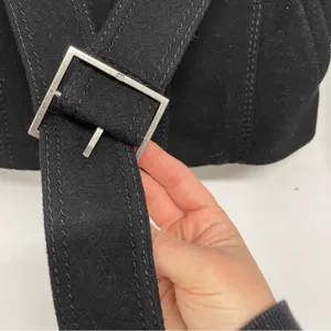 Laundry by Shelli Segal Black Belted Short Trench Coat Womens 4 Preppy Classic Fall thumbnail 5