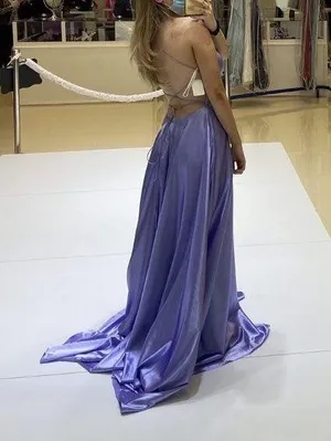 Sherri Hill Lavender Prom Dress thumbnail 3