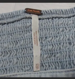 Free People Denim Tube Top thumbnail 2