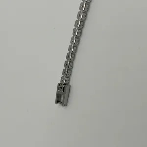 Moissanite Tennis Bracelet Real Silver VVS D Color Iced Out 3mm 7.5 Inch No Pass thumbnail 6