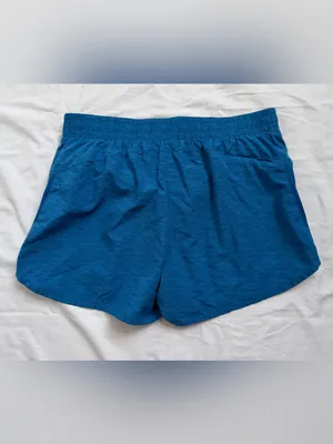 ASICS‎ Blue Running Shorts Size Medium Built-In Brief Athletic Activewear thumbnail 6