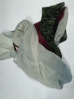 Edward Roth - New York - Hand Paint Silk Scarf - 80"x25". NEW‎ in Bag. thumbnail 15