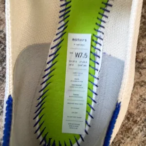 Rothy's The Point Mary Jane Love Bird Flats Cream White with Strap W7.5 thumbnail 4