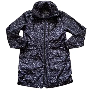 Lucky Brand Premium Performance Leopard Print Rain Jacket S thumbnail 2