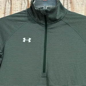 Under Armour HeatGear Stripe Tech Quarter Zip Pullover  thumbnail 2