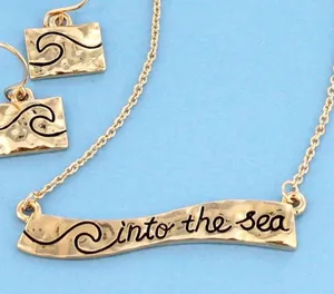NWT! Viola Ocean Theme Necklace $ Earrings Jewelry Set thumbnail 2