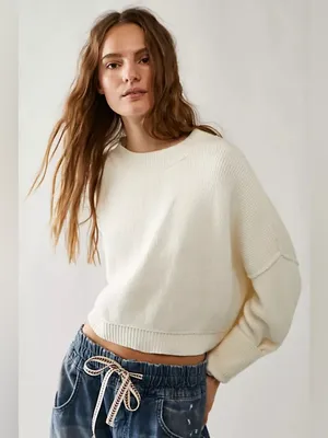 Free people Easy Street Crop Sweater thumbnail 2